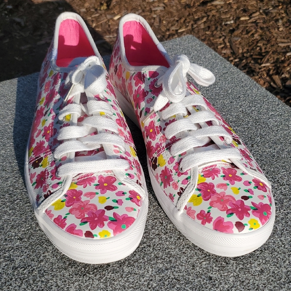 Keds For Kate Spade New York Floral Kickstart Sneakers Size 10 - Picture 2 of 12